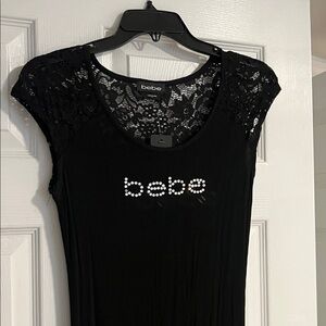 Bebe Elegant Black Maxi Skirt